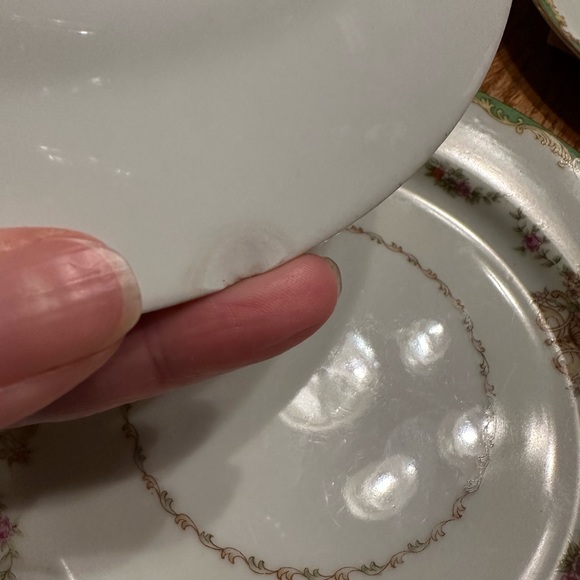 Regency Green Wentworth China Salad Dessert Bread  8 inches Plates set of 3 - Picture 5 of 5